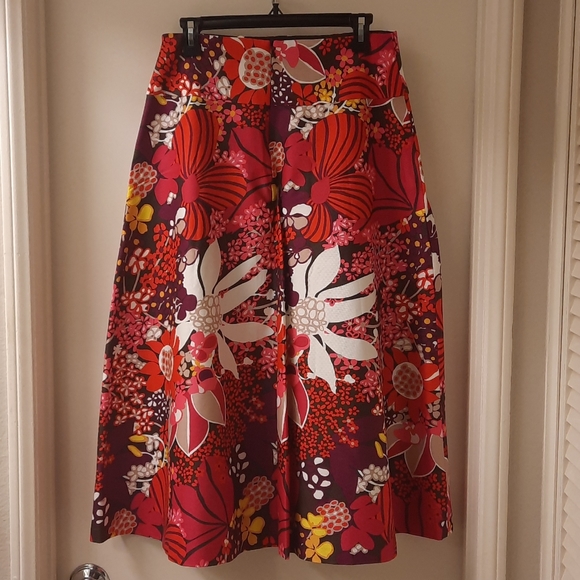 🥳HPx2🥳 NWT, Trina Turk Sparkling 2 Skirt in Flor de Jalisco Faille - Picture 5 of 16
